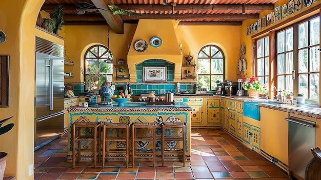 Southern Style Dining Room with Open Kitchen