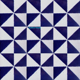 old world dark blue talavera tile