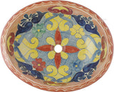 Southern yellow talavera bathroom sink