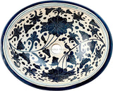 Spanish blue talavera bathroom sink