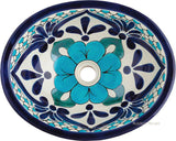 blue cobalt talavera bathroom sink