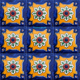 country yellow cobalt talavera tile